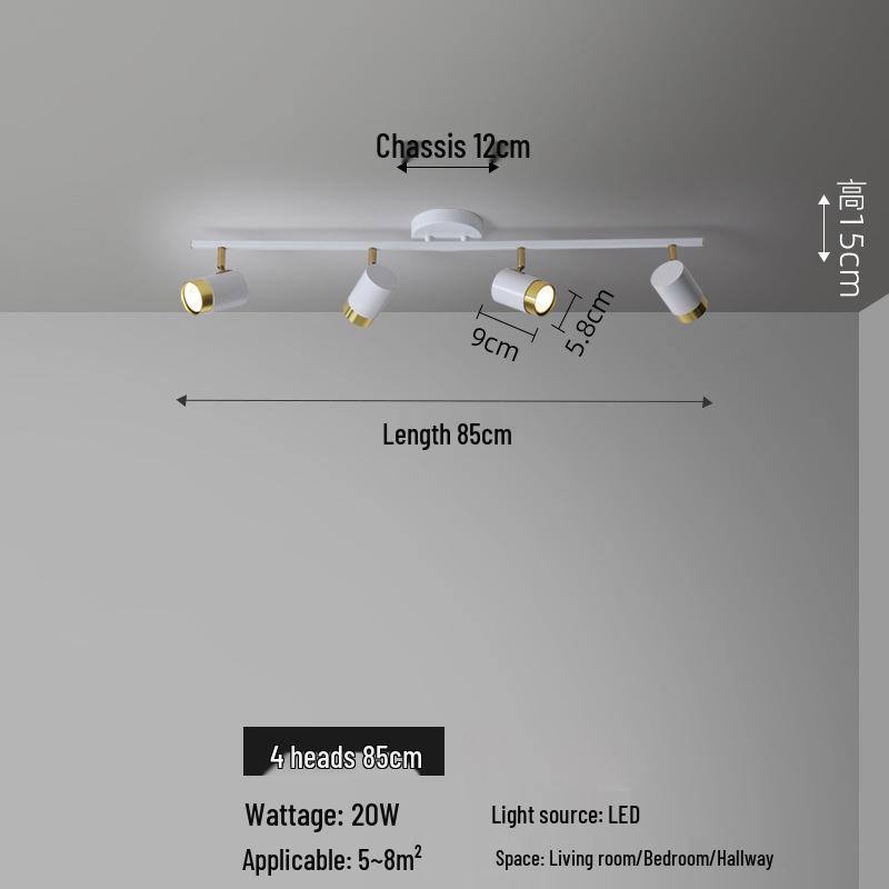 Nordic LED Ceiling Spotlight for Bedroom, Living Room, Background Wall, and Cloakroom