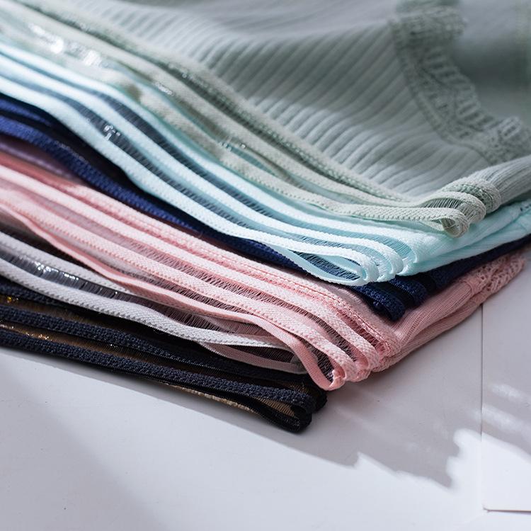 Women's Seamless Solid Color Lace Briefs Sexy Soft Japanese Style New Underwear