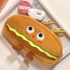 Interesting Hamburger High-value Pencil Case High-capacity Primary School Junior High School Students Creative Pencil Case Cosmetic Bag Pencil Case