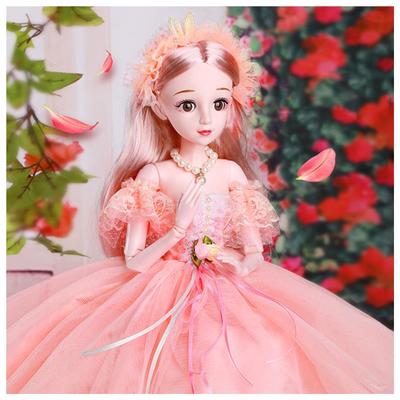 60cm Stoffpuppe, Puppenkleidung, Puppe mit schließbaren Augen, Puppenkleid, 10 Sets  10 Kleidungsstücke + 2 Bikinis + 1 Paar Schuhe, Kamm