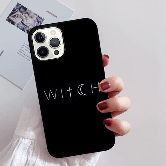 Halloween Moon Witch Horror Phone Case For iPhone 17 Air 16 15 14 13 12 11 Pro Max Plus Max Cover Shell Coque