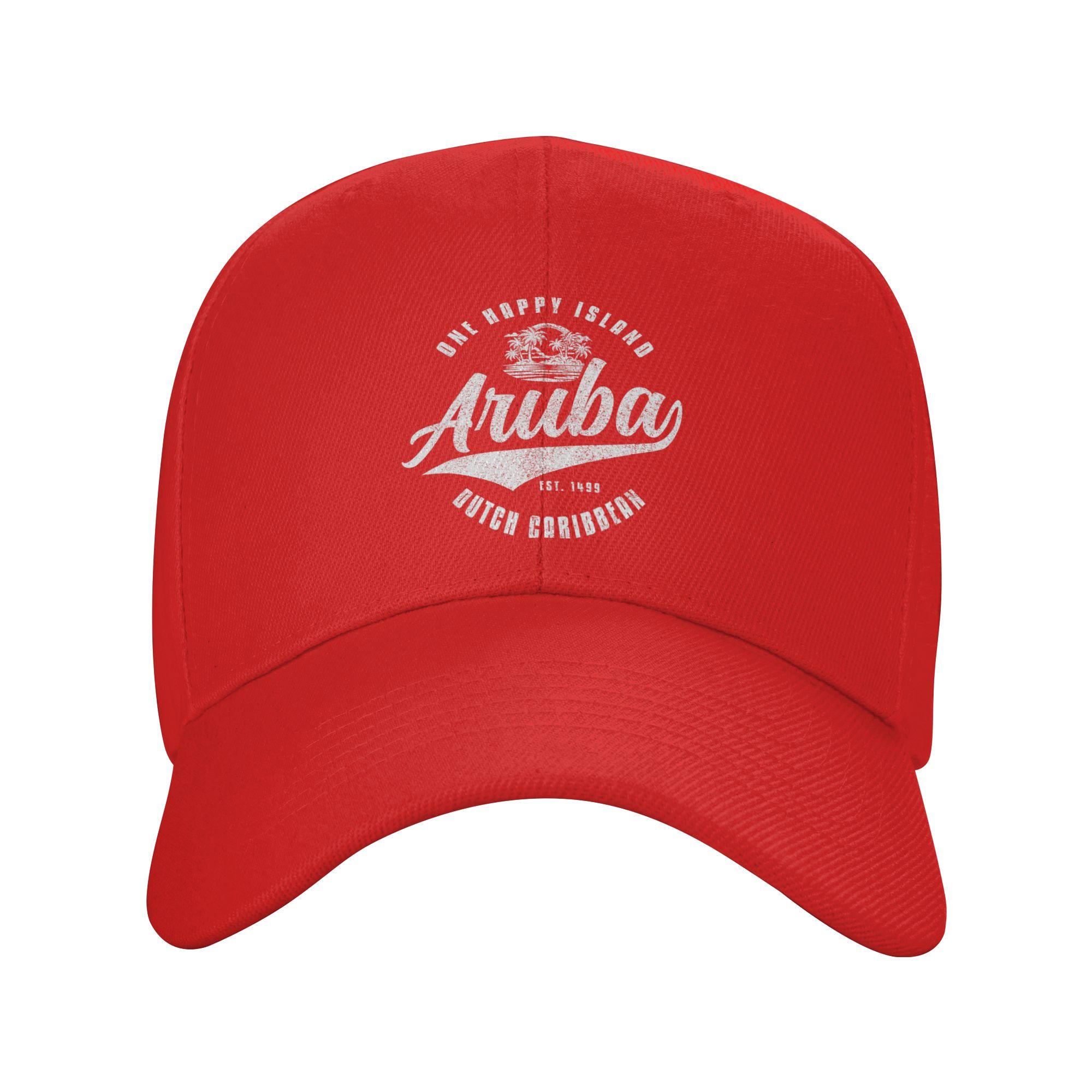 Aruba Happy Island Craibbean Souvenir Pride Baseball Cap Outdoor Gym Trucker Hat Hot Sale Unisex Unisex Stylish Baseball Caps One Size