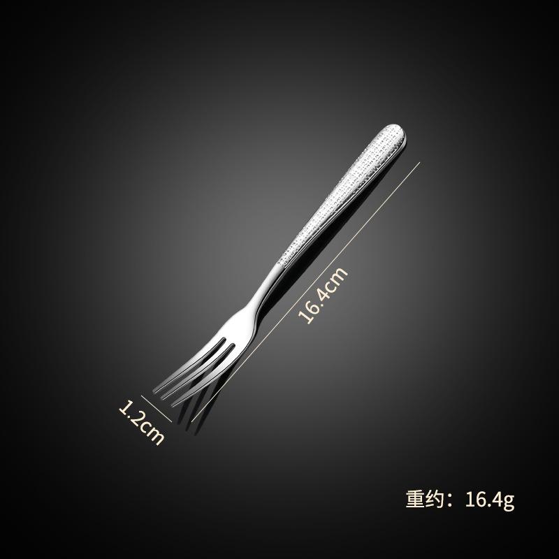 304 stainless steel spoon tableware elegant star diamond cloth crack western food steak knife fork spoon dessert spoon