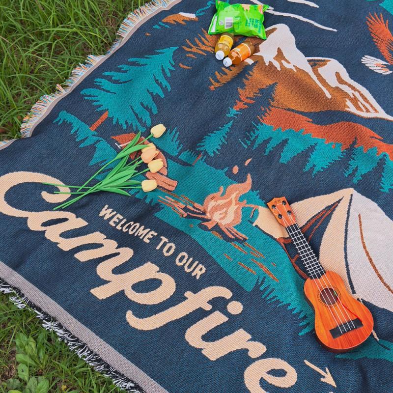 American Style Picnic Blanket Camping Mat Outdoor Travel Car Tent Waterproof Ground Pad