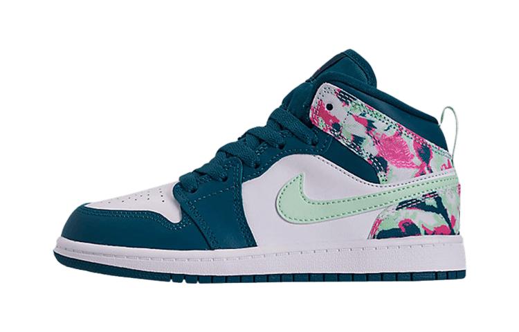 Jordan 1 Mid PS Green Abyss Frosted Spruce 640737-300 35