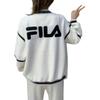 FILA Original Casual Versatile Color Block Knit Top Women tops White F11W349406F-WT
