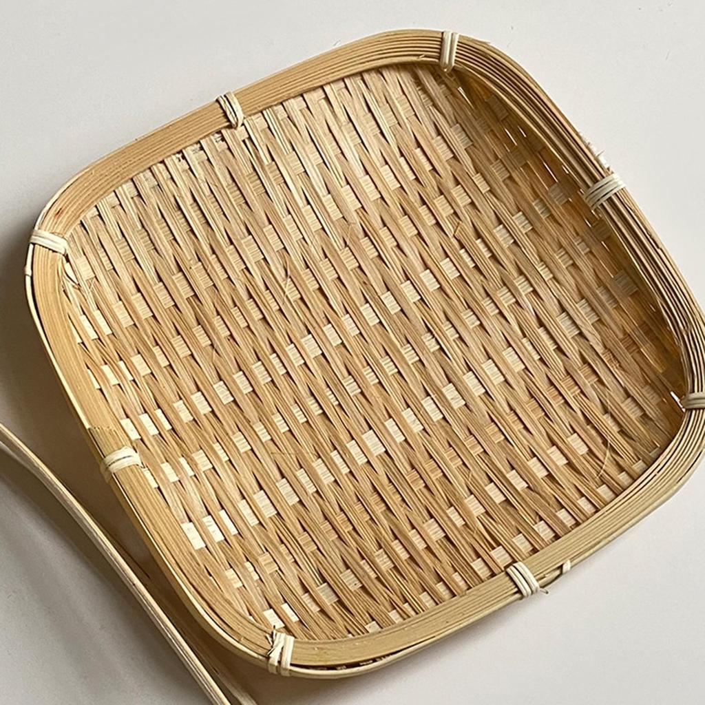 Bamboo Fruit Basket for Organizing Food and Bread in Living Room