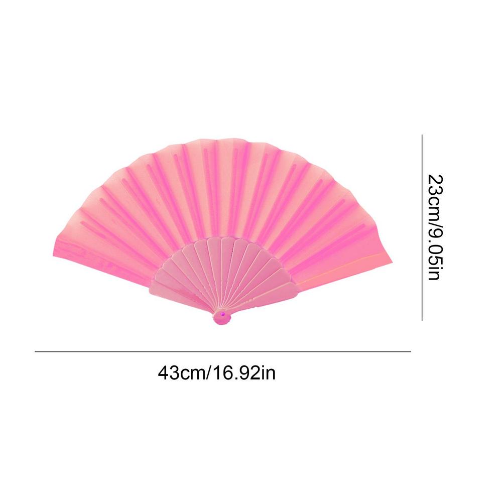 Plastic Bone Dance Fan Tai Chi Fan Yoga Kung Fu Performance Hand Folding Stage Fan Chinese Chinoiserie Wedding Party Decor