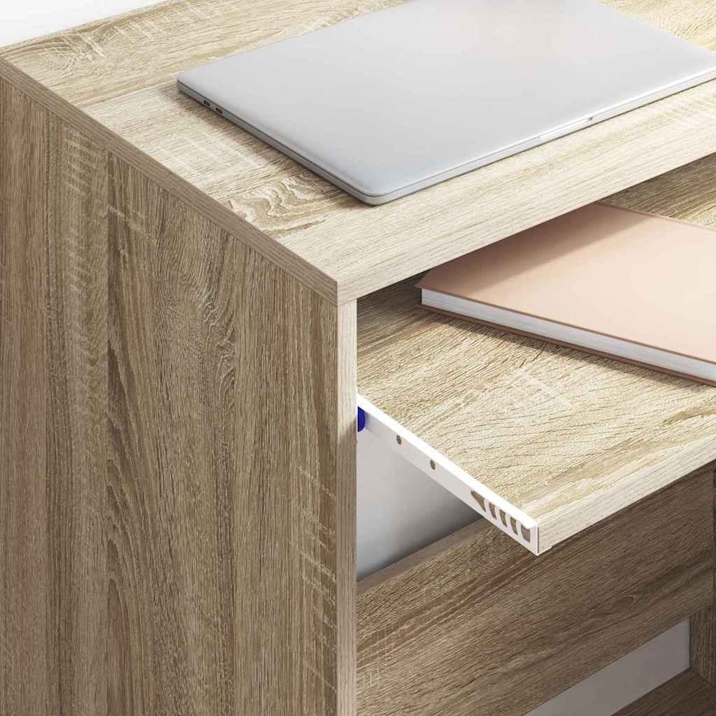 Desk in Sonoma Oak Finish 77.5 x 43 x 79 cm Particleboard
