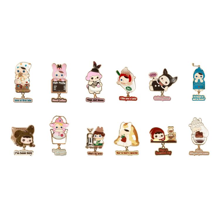 POP MART Pucky Elf Bunny Café Collection, Badge Mystery Boxes, Single Blind Box