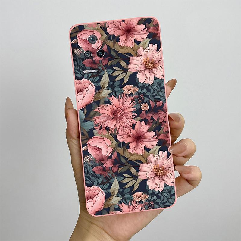 For Xiaomi Poco F4 Phone Case POCOF4 5G Silicone Soft TPU Protective Back Cover Casing Painted Printing Shockproof Shell