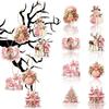 24pcs Santa Claus Christmas Tree Hanging Ornament Paper Christmas Tree Decoration  Xmas Decor