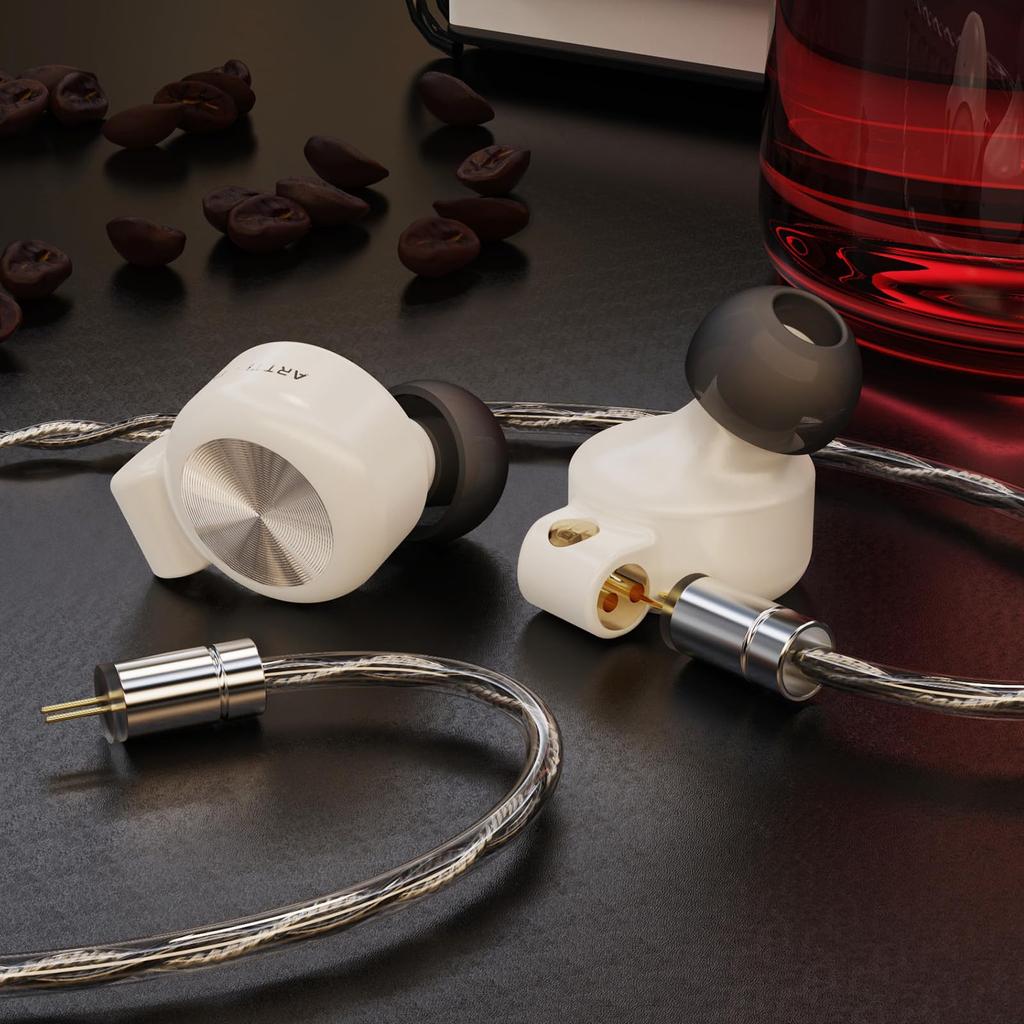 ARTTI T10 Equipped with Planar Drive HiFi Canal High Purity Copper Silver Plated Cable Ear Hanging Ergonomic Comfortable Light Listening To Earphones,
