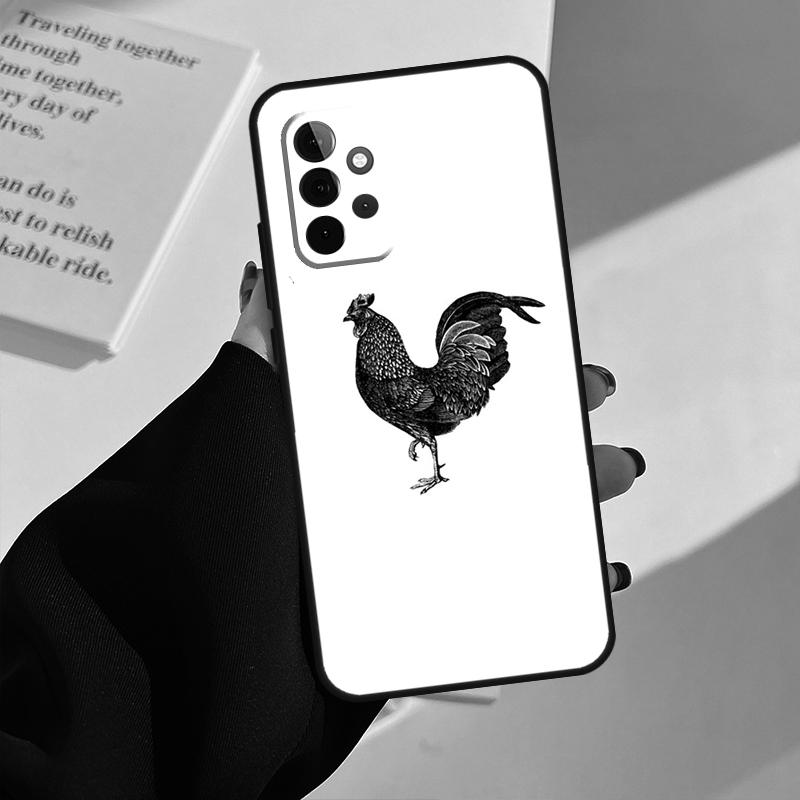 Chicken Hen Rooster Case For Samsung Galaxy A54 A34 A14 A53 A13 A33 A73 A50 A12 A22 A32 A52 A72 A51 A71 Coque