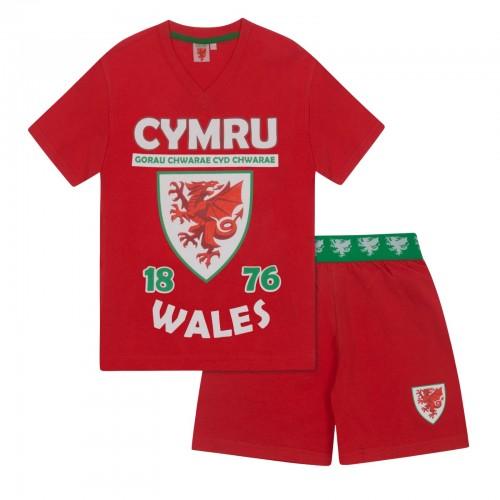 Wales Cymru Boys Bale 11 Short Pyjama Set