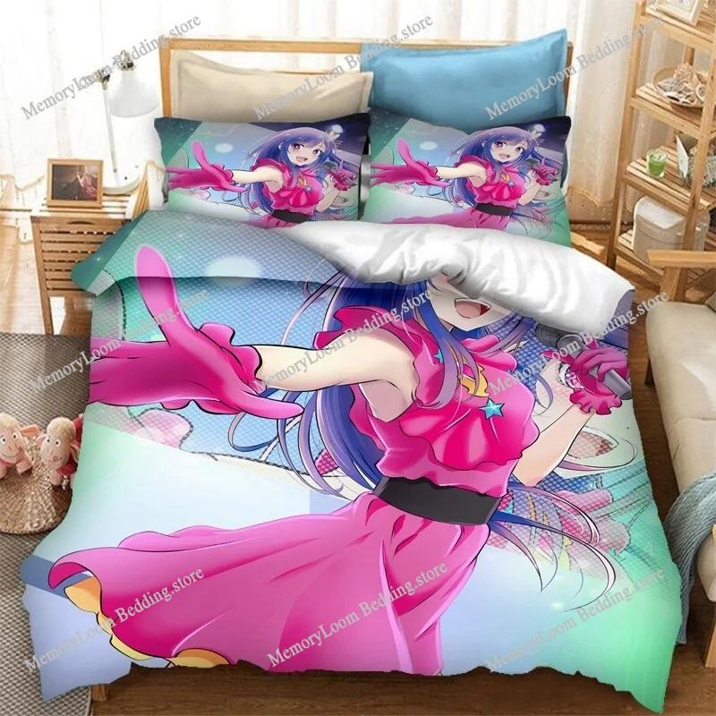 Anime OSHI NO KO 3D Printing Bedding Set Duvet Covers Pillowcases Comforter Bedding Sets Bedclothes Bed Home Textiles