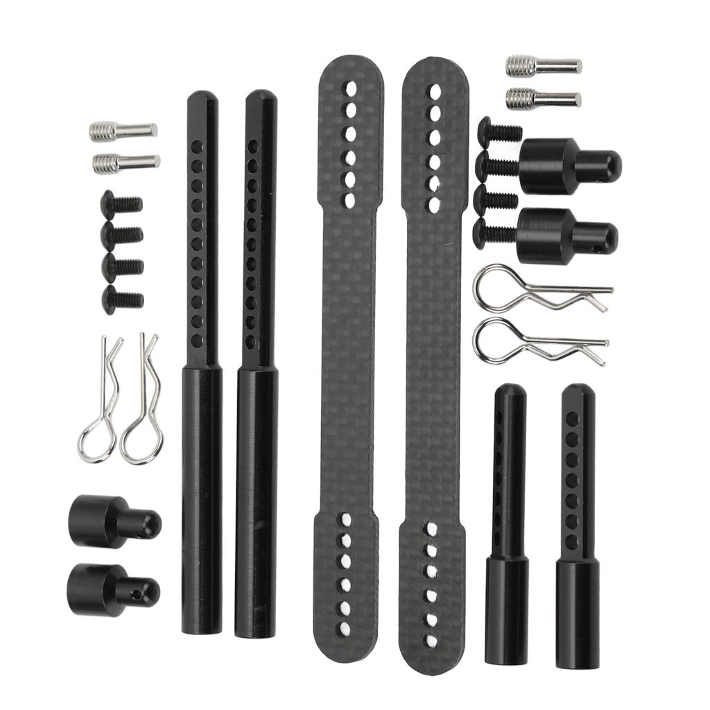 RC   Columns Front Rear Aluminum Alloy Carbon   Car Body Mount Post for   SCX10 90046 90047 1Celsius10 RC Car