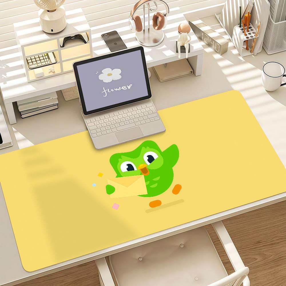 Educational Cartoon Dduolingo Mouse Pad Anti Slip Rubber Edge Locked Thickened Laptop Gaming Desk Mat