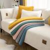 Thickened Sherpa Velvet Sofa Slipcover Fleece Sofa Couch Cover Furniture Protector Fuzzy Non Slip Sofa Slipcover, for Bedroom Office Living Room Decor