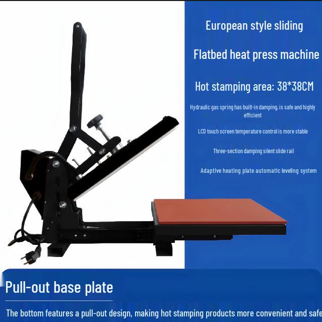 3838 Manual High-Pressure Heat Transfer Machine for T-Shirt and Logo Printing