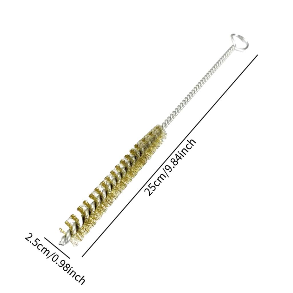 Rohrbürste Flexibel Klein Mehrzweck Rost Entfernen Messingbürste Langlebig Rohrbürste zum Reinigen Polieren Rohr Flaschen Automobil