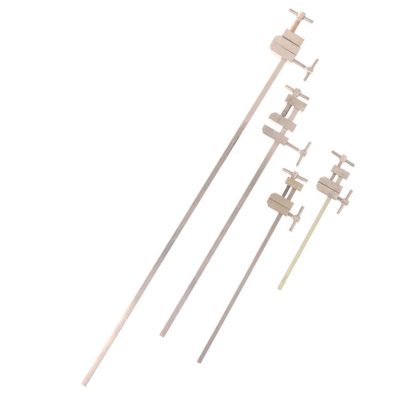 Woodworking Brass Japanese Wood Clamp F Clamp Adjustable Jaw DIY With Knurled Tightening Screws Carpentry Miniature Quick Clip