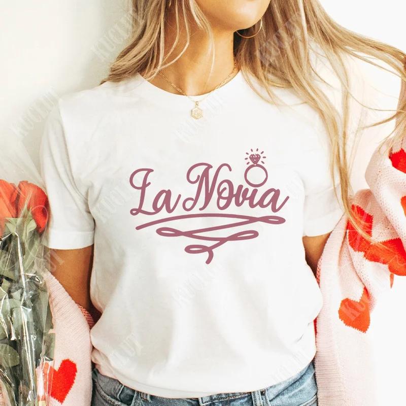 Spanish Team Bride Squad T-shirt Bridesmaid Bachelorette Party Tees for Women Clothing Bridal Shower Wedding Party Short Sleeve
