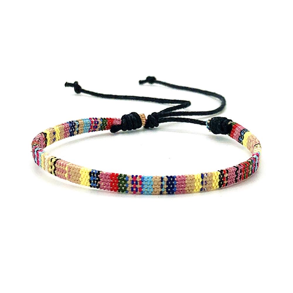 Colorful Bohemian Ethnic Woven Friendship Bracelet