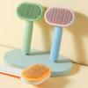 Cute Head Stainless Steel Pet Comb, Deshedding Brush for Dogs Cats Hair Removal