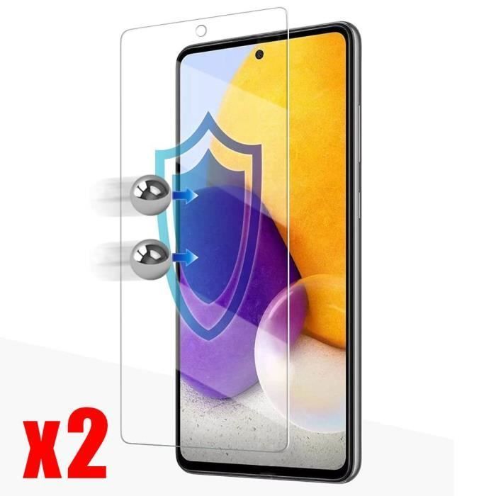 Verre trempé - proshop - pour samsung galaxy a73 - anti rayure - résistance 9h - lot de 2