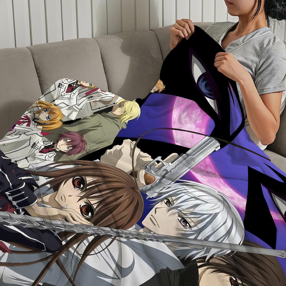 manga classic anime cool art v-Vampire Knight Flannel warm soft plush blanket for sofa living room office bedroom travel gift