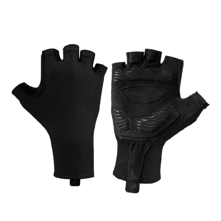 

Breathable Biking Gloves Sun Protective Fabric Enhances Palm Cushioning for Various Weather Road Cycling L чорний