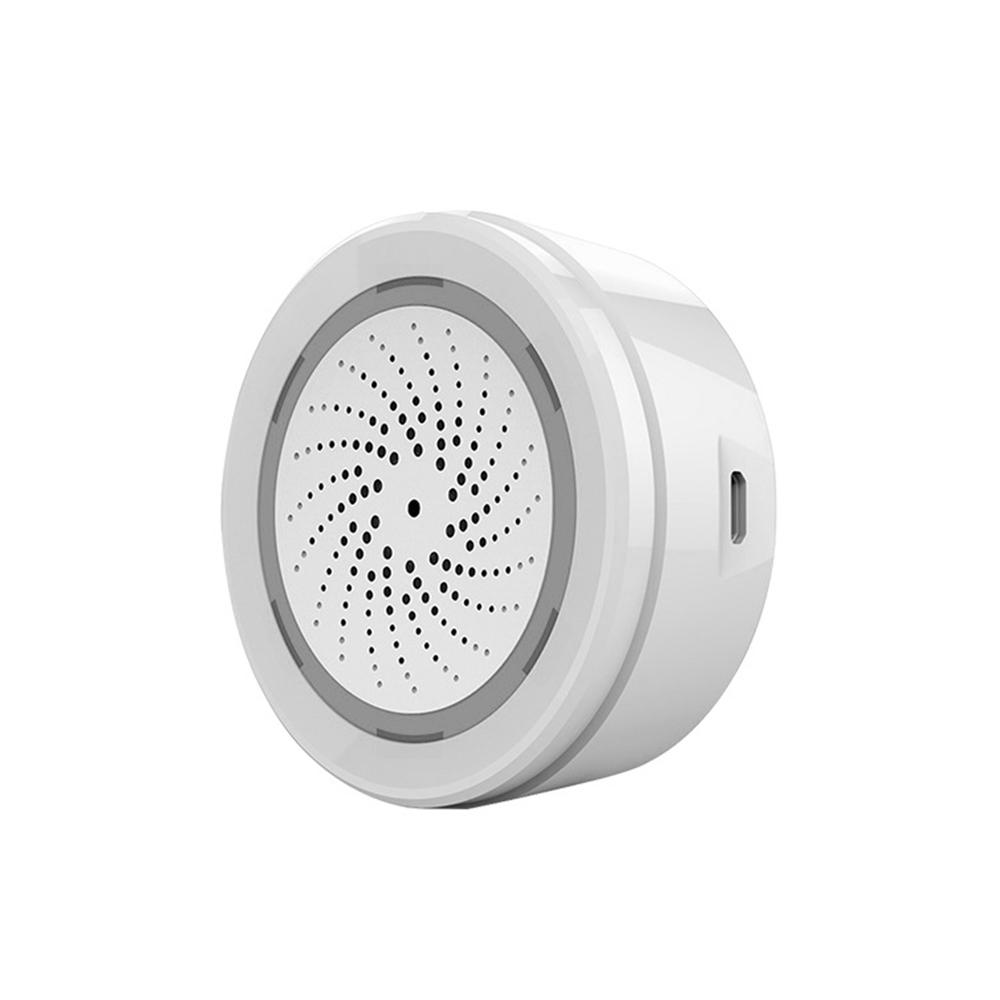 Tuya Wifi Intelligent Siren Sensor Audible and Visual Alarm 90dB Loud Alarm APP Remote Control Home Safety System