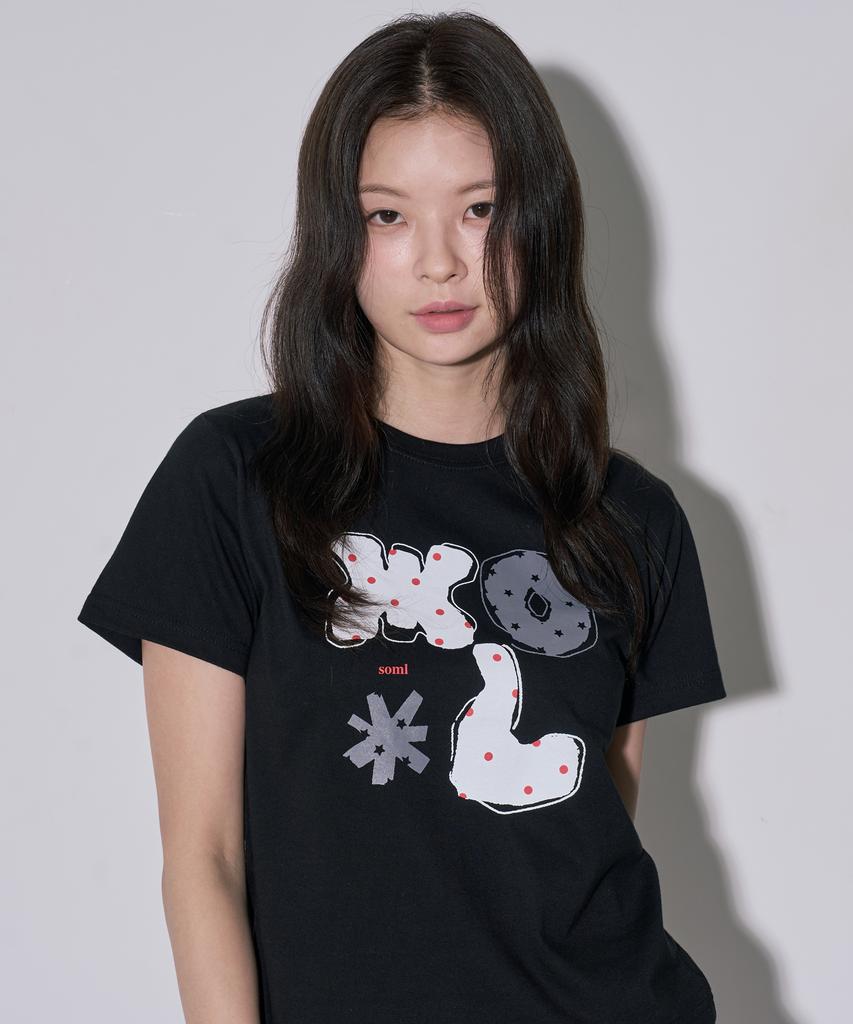 5OML O.M.L Logo Short Sleeve T-Shirt Black