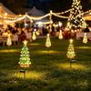 Outdoor Waterproof Garden Stake Solar Christmas Tree Light, Powered Festive Patio Pathway Lamps LED Light for Yard Lawn Decor Easy Install Planting