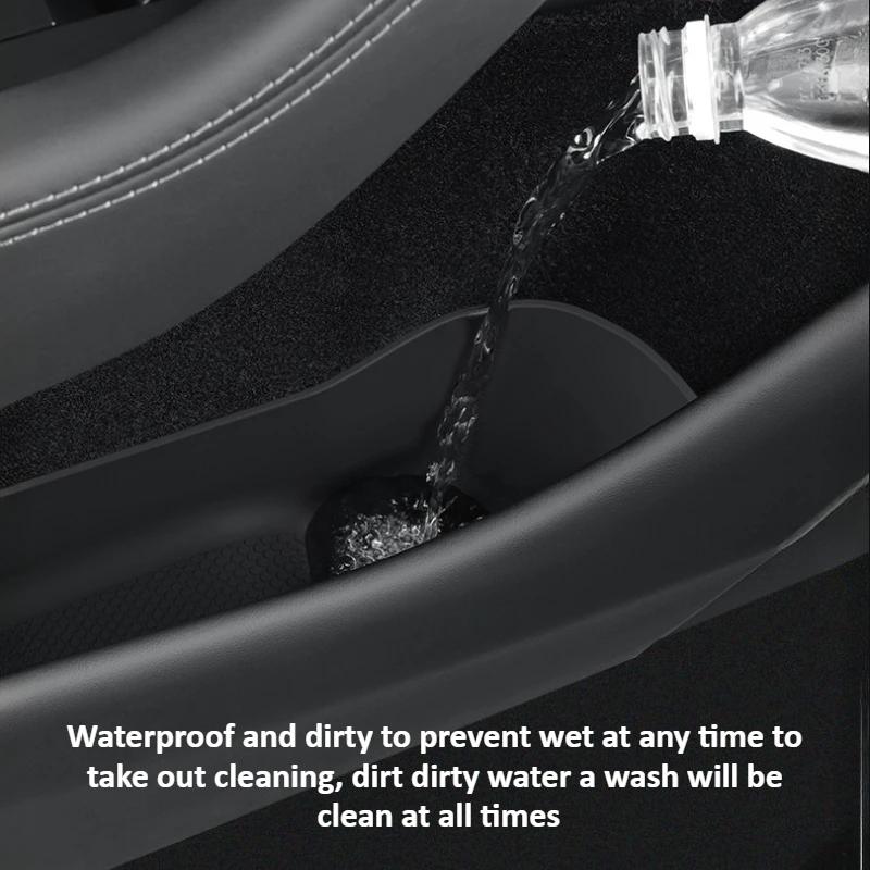 Door Slot Storage Box for Tesla Model Y Launch/Juniper 2025 Organizer Door Side Waterproof Umbrella Box Interior Car Accessories