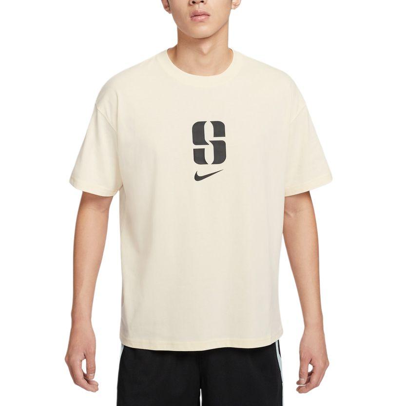 Nike T Shirts Men s Light Apricot Crew Neck Moderate Straight Fit IO4239-113 2XL