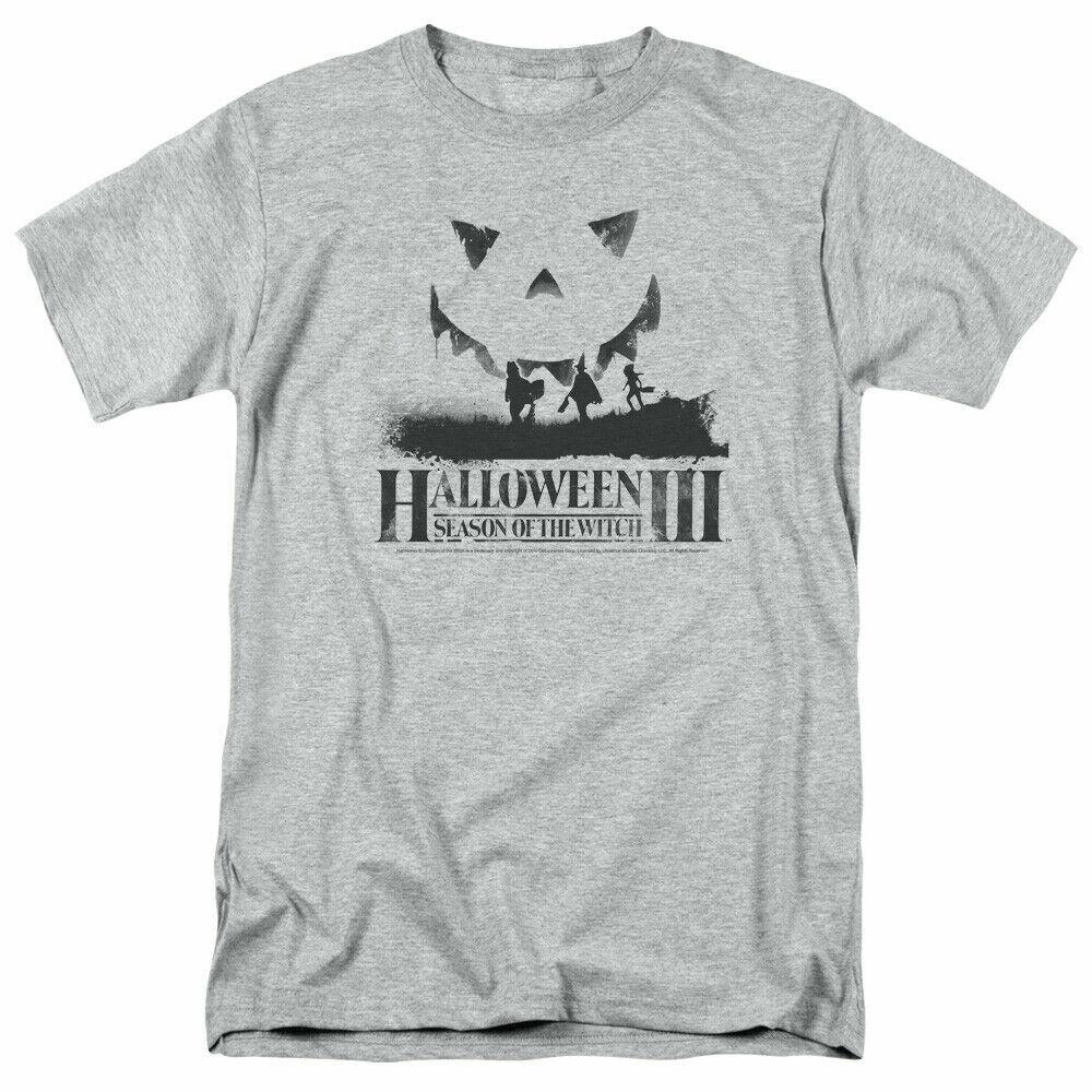 Halloween 3 Silhouette T Shirt Licensed Horror Movie Retro Classic Sport Grey XXL