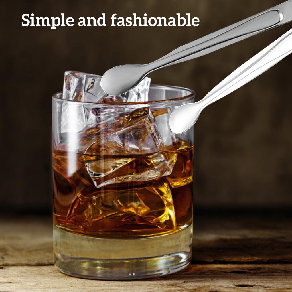 Stainless Steel Sugar Tong Portable Reusable Solid Color Ice-cube Picker Indoor Hotel Food Serving Tool Clip Accessories