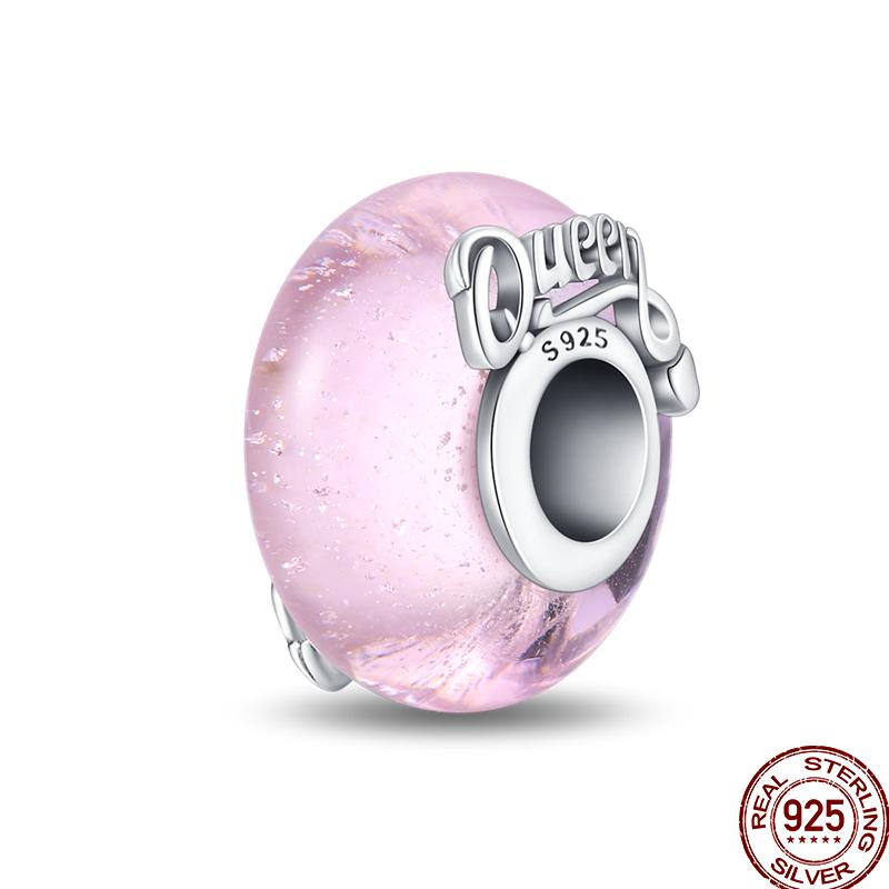 Colorful Round Beads Copper Butterfly Spring Series Pendant Suitable For Pan Original Bracelet Diy Jewelry Gift