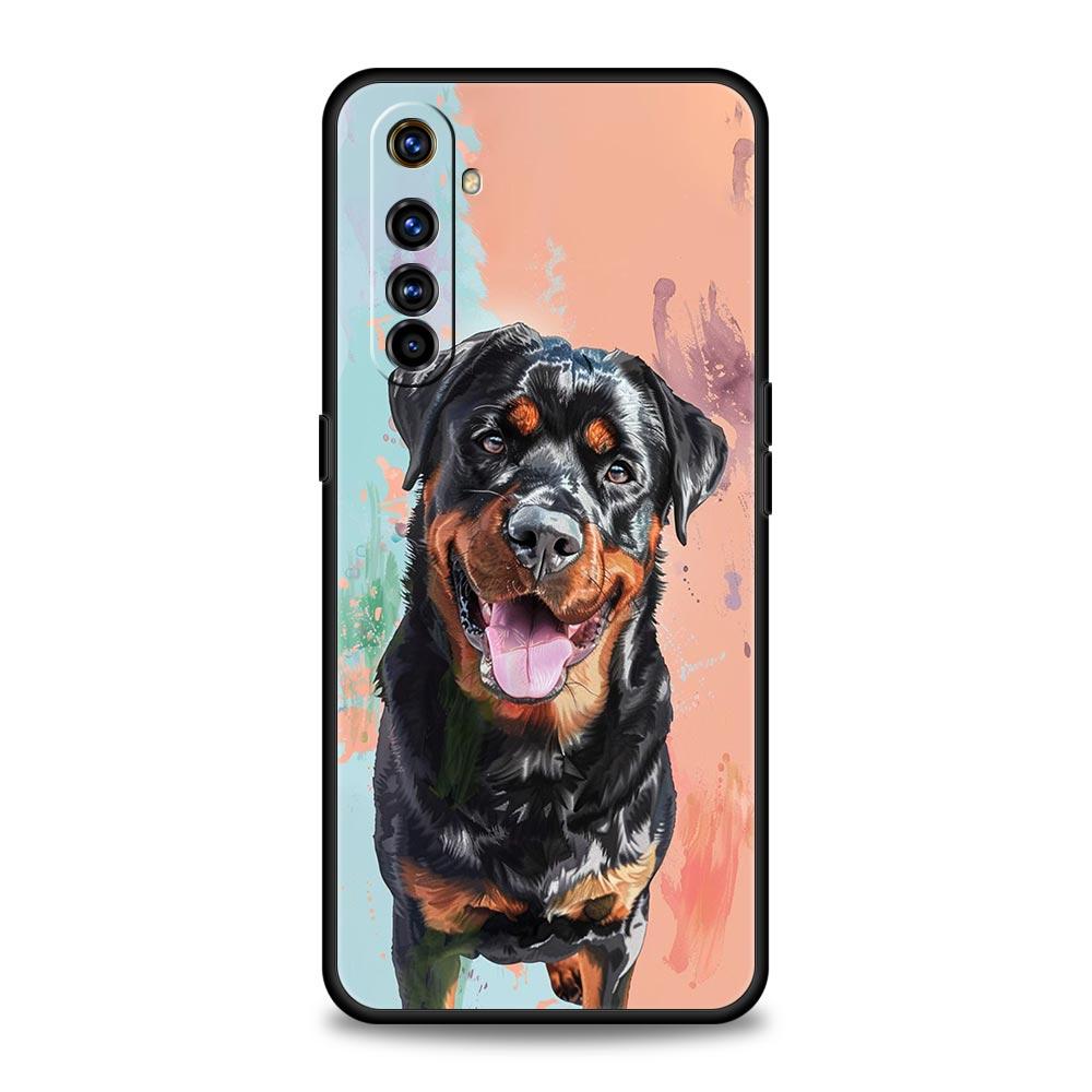 Rottweiler Dog Phone Case For Realme 13 12 10 9 8 7 GT3 GT5 GT2 Pro Plus 5G C21 C25 C35 GT Neo 2 3 3T 5 Cover