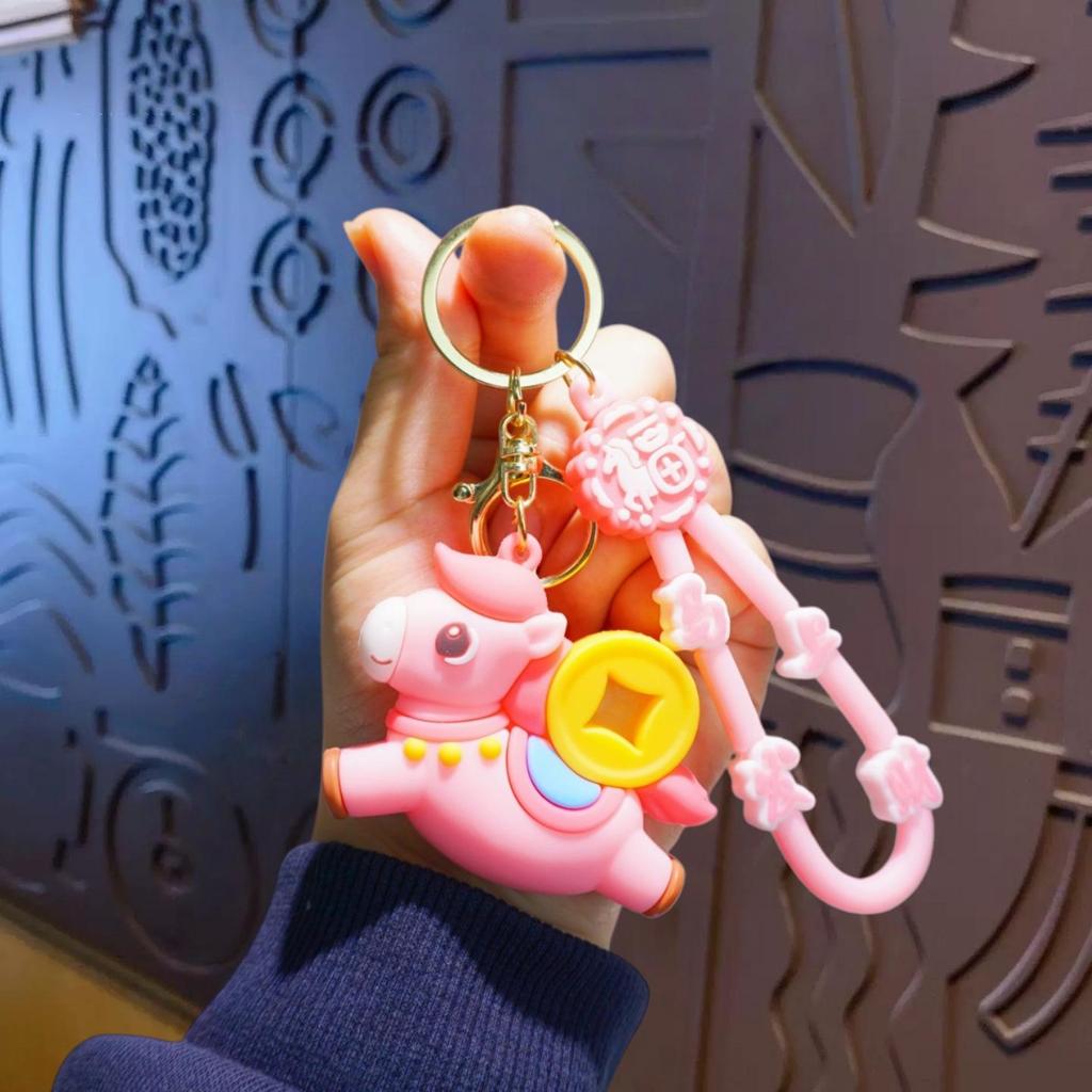 2026 Year of the Horse Lucky Keychain - New Chinese Style Pendant, Creative New Year Gift