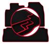 Velours-Fußmatten mit rotem Rand für: Chevrolet Captiva SUV (2006-2017)