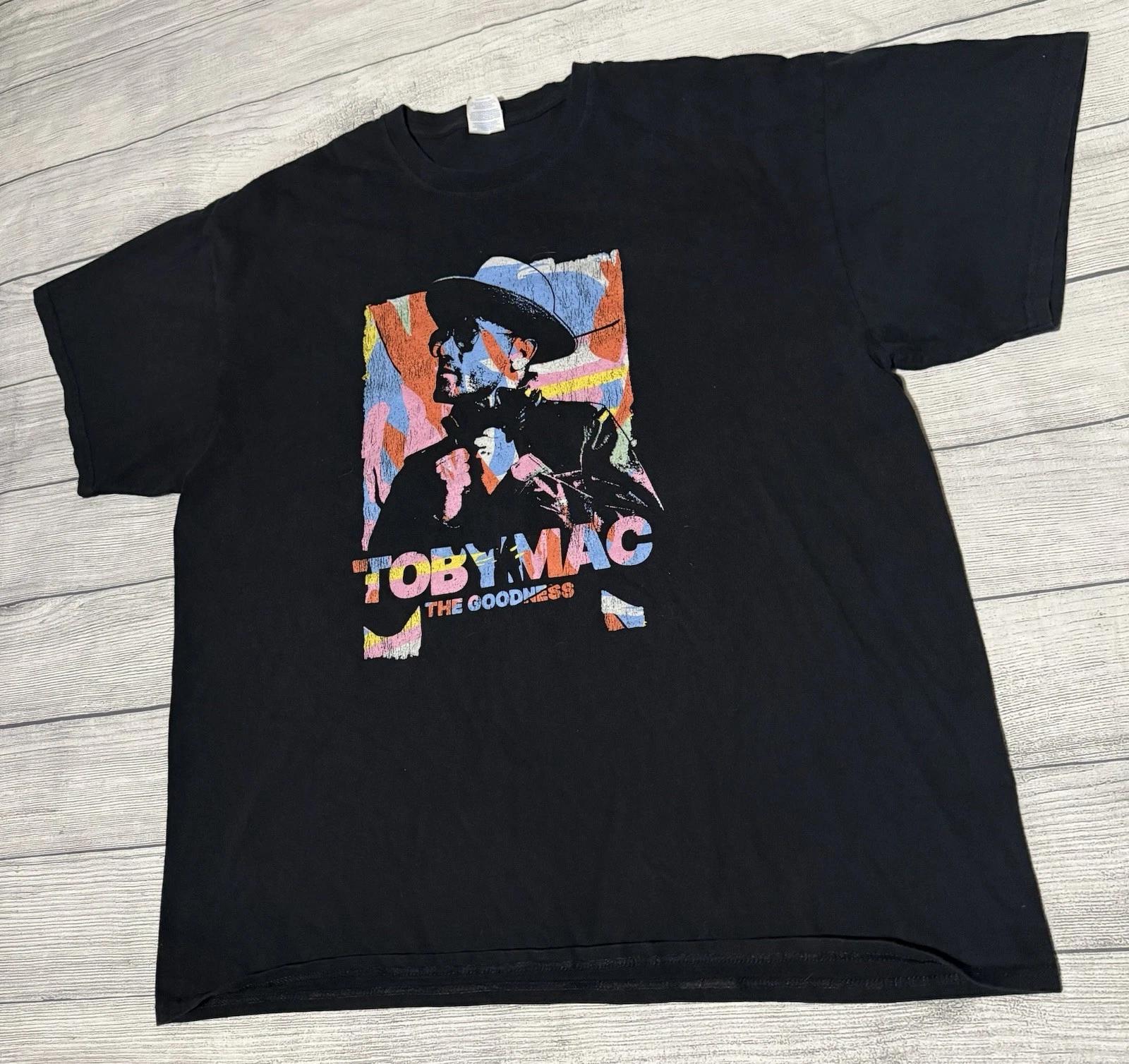 

Toby Mac Black “The Goodness” 2022 Tour Concert Graphic T-shirt Size 2XL Music 2XL