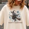 Halloween Witch Shirt and Kids Tshirt, Happy Haunting Ghost Tee, Dark Fantasy Unisex Comfort Colors®