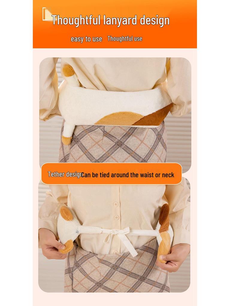 Adorable Animal Long Hot Water Bottle - Extra Large Winter Bed and Belly Warmer