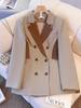 Plus Size Women's Hepburn Style Winter Quilted Suit: Thickened Jacket & Wide-Leg Pants (130-350 lbs)