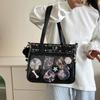 Y2K Cartoon Anime Itabag Lattice Transparent Shoulder Bag Lovely JK Crossbody Bag  Ladies/Girls