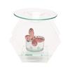 Sophia Pink Butterfly Glass Oil Burner