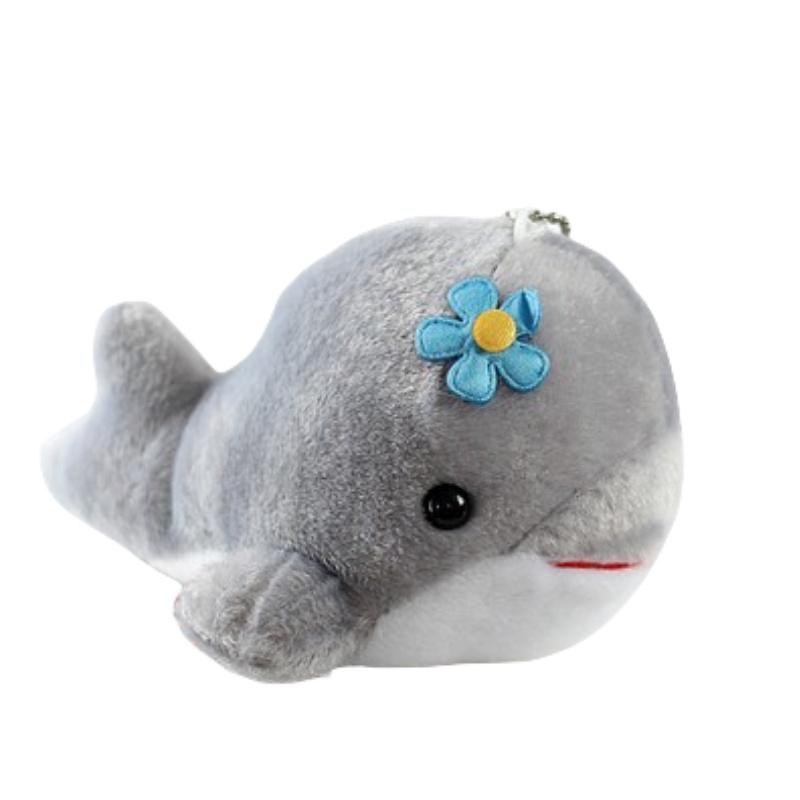 Cute Dolphin Plush Toy Whale Pendant Mini Doll For Company Events Soft Stuffed Animal Gift With Logo